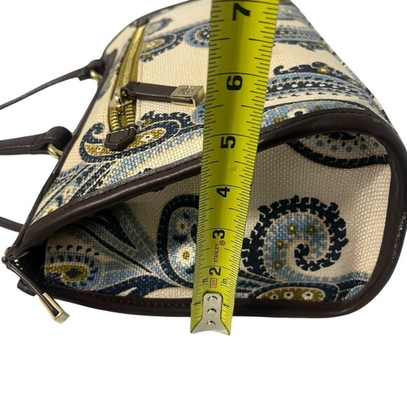 Spartina 449 Daufuskie Island Juliette Paisley Purse Linen Canvas Shoulder Bag - Picture 13 of 14